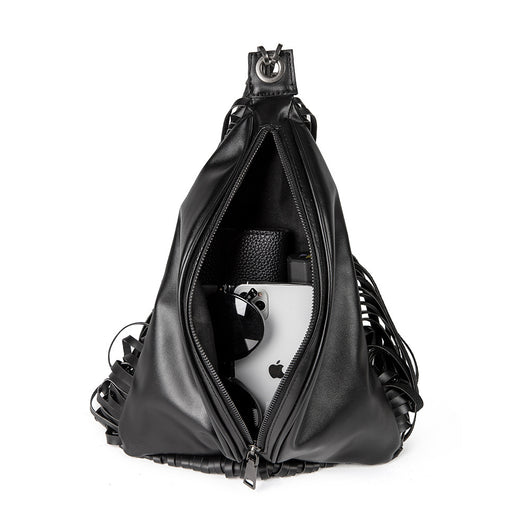 Mochila Elegante con Cartera Integrada y Detalles de Borlas - Image 6