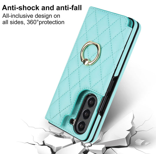 Funda de Cuero con Doble Hebilla para ZFOLD56 y ZFOLD34 - Estilo Clásico - Image 17