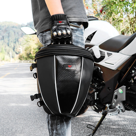 Bolso Crossbody Impermeable para Motocicleta - Cuero Microfibra Multifuncional