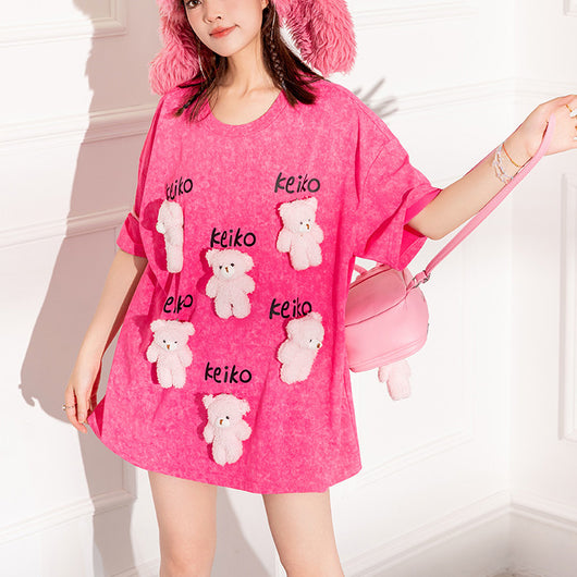 Playera Barbie Manga Corta Mujer Diseño Creativo Oversize - Image 10