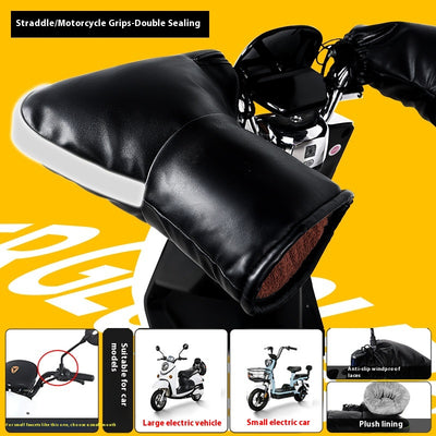 Guantes Térmicos Impermeables para Motocicleta Eléctrica con Forro Polar - Image 19
