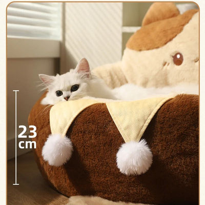 Cama Redonda Acogedora para Gatos y Perros - Colchón Térmico Invierno - Image 12