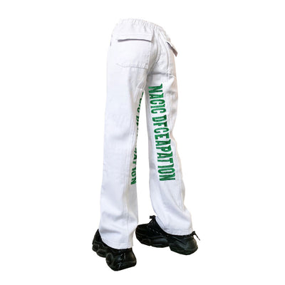Pantalones Vaqueros Vintage con Bordado de Mariposas en Tela Pasta - Image 8