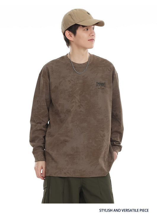 Playera Oversized Manga Larga Tie-Dye Retro Estilo Vintage - Image 20