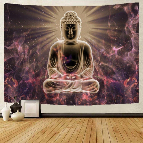 Tapiz de Buda con Chakras
