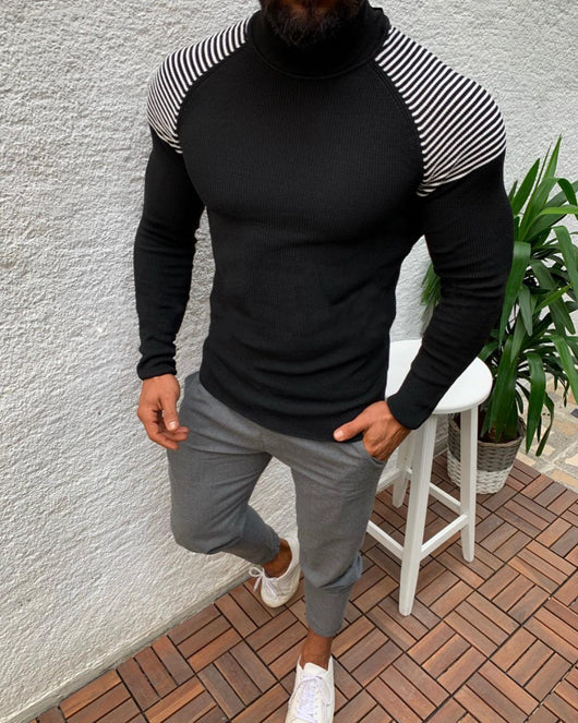 Suéter Cuello Alto Manga Larga para Hombre - Image 8