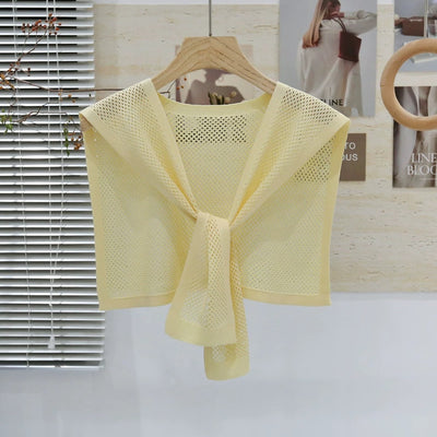 Chaleco Tejido Coordinado - Conjunto 3 Piezas Camisa y Falda - Image 8