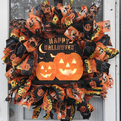 Guirnalda Decorativa Halloween con Calabazas y Gato Negro - Image 6