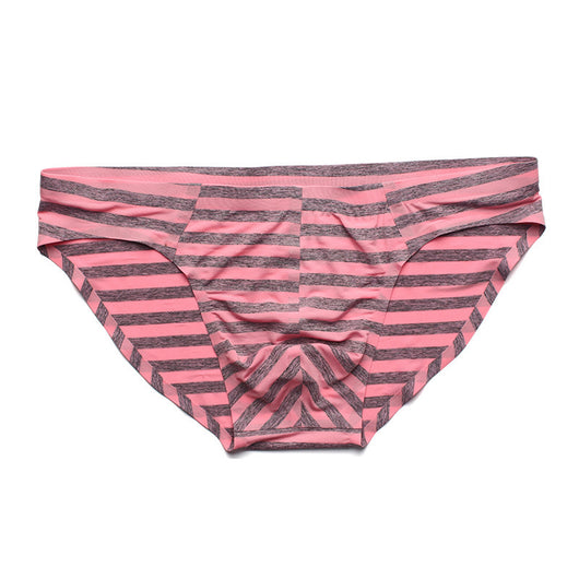 Bóxer Hombre Seamless Ice Silk Rayas Cintura Baja Triángulo - Image 7