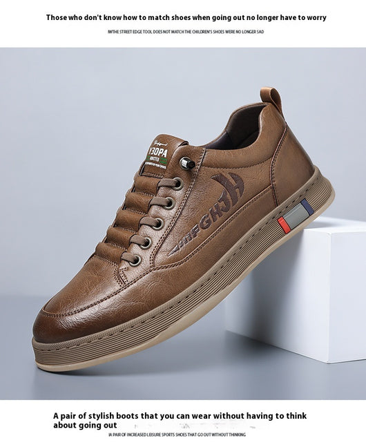 Zapatos de Cuero Casual Transpirables para Hombre - Diseño Versátil - Image 13