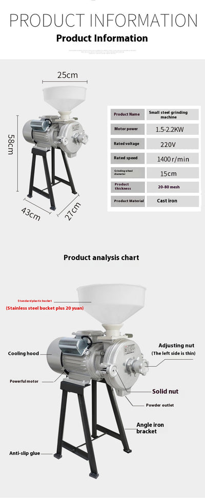 Molino Trituradora de Granos - Arroz, Trigo y Maíz - Image 14
