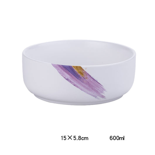 Plato Hondo Cerámica Nórdica Minimalista para Comida Occidental - Image 20