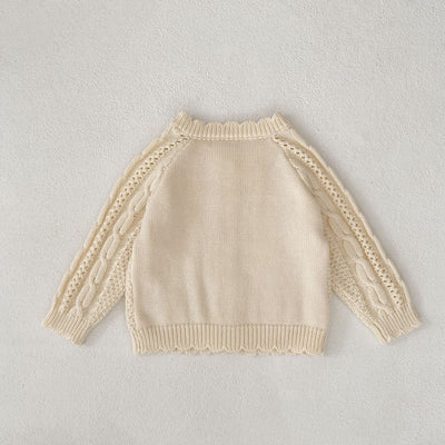 Abrigo Tejido Trenzado Otoño para Niños y Niñas - Image 16