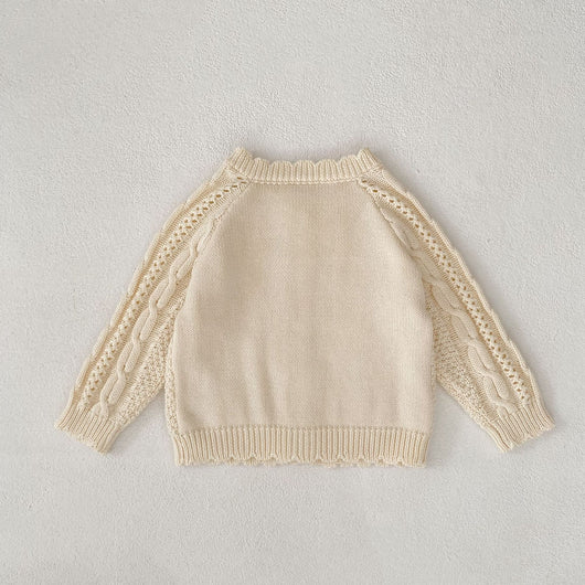 Abrigo Tejido Trenzado Otoño para Niños y Niñas - Image 16