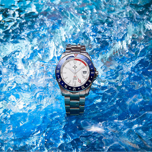 Reloj Hombre Acero Inoxidable Cristal Zafiro Luminoso Resistente al Agua