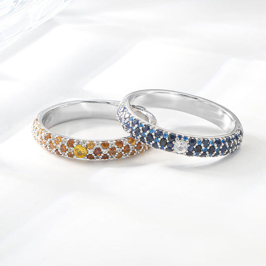 Anillo de Zafiro Natural Diseño Exclusivo Joyería Lujo Ligero