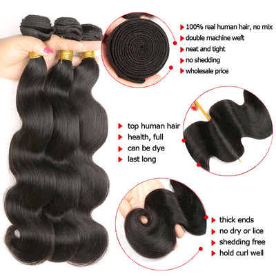 Paquetes de Cabello Humano Ondas Corporales - Image 10