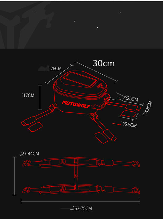 Mochila Impermeable para Motocicleta con Compartimento de Asiento Trasero - Image 5