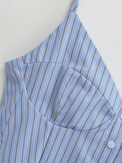 Blusa Camiseta sin Mangas con Pliegues en Popelina - Image 6
