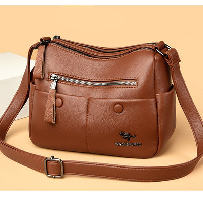 Bolso de Cuero Suave para Mamá - Diseño Minimalista y Versátil - Image 14
