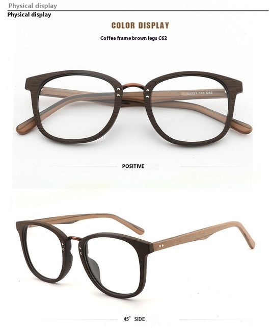 Lentes Marco Grande Efecto Madera - Image 13