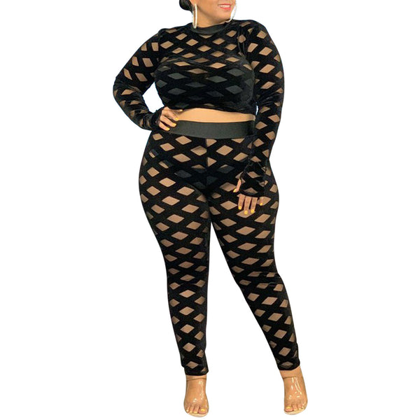 Conjunto Dos Piezas Perspectiva Sexy Tallas Grandes - Image 4