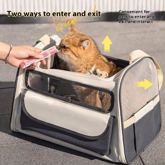 Bolsa Transportadora para Mascotas Transpirable de Gran Capacidad Plegable - Image 10