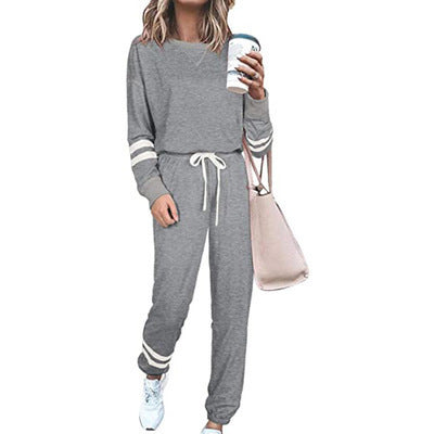 Traje Casual Suelto Plus Size con Mangas Largas en Colores Sólidos - Image 4