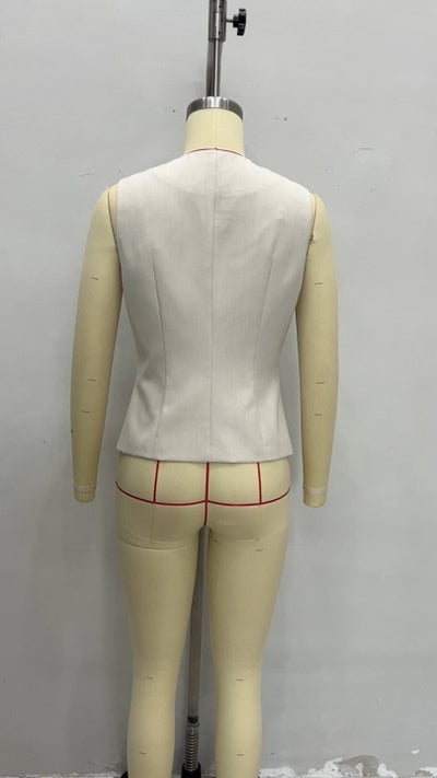 Chaleco sin Mangas Elegante con Botones Decorativos - Diseño Europeo - Image 15