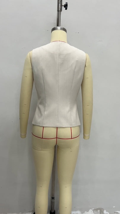 Chaleco sin Mangas Elegante con Botones Decorativos - Diseño Europeo - Image 15
