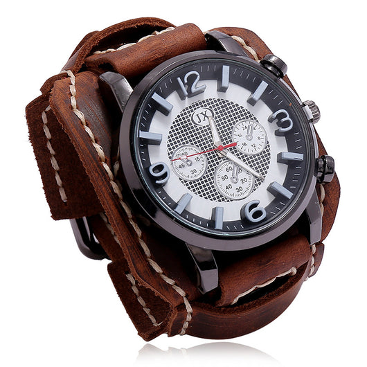Pulsera de Cuero para Hombre Estilo Vintage Desgastado - Image 11