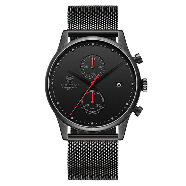 Reloj Empresarial CHEETAH para Hombre - Acero Inoxidable Resistente al Agua