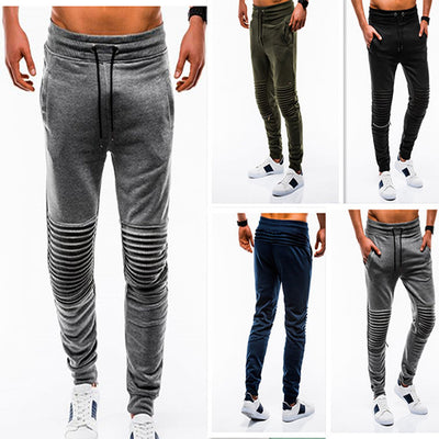 Pantalones Casuales Plegables para Hombre - Estilo Moderno y Versátil