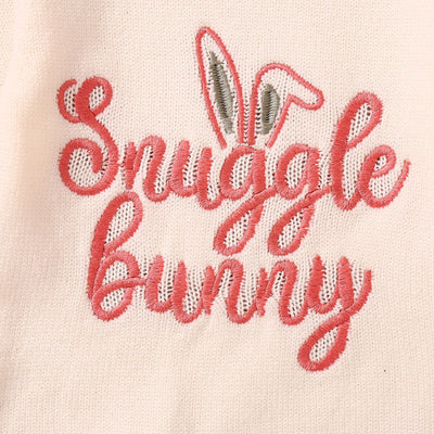 Suéter Infantil con Orejas de Conejo y Bordado de Letras para Pascua - Image 4