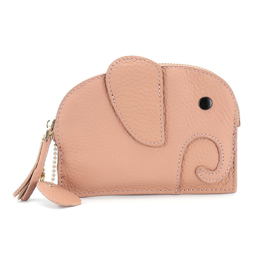 Monedero de Cuero Genuino Elefante Lindo - Cartera Mini Creativa - Image 5