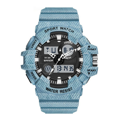 Reloj Deportivo Digital Dual Display Pantalla Grande Luminoso Resistente al Agua Unisex - Image 24
