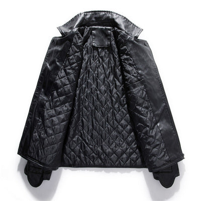 Chaqueta de Cuero PU para Motociclismo de Invierno - Image 5