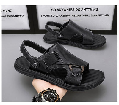 Sandalias de Cuero para Hombre con Suela Gruesa Antideslizante - Image 7
