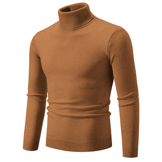 Suéter Cuello Alto Básico para Hombre - Estilo Europeo y Americano - Image 19