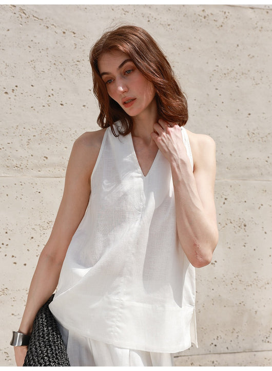 Top Halter Mujer Tirantes Finos para Verano - Blusa Fresca y Versátil - Image 14