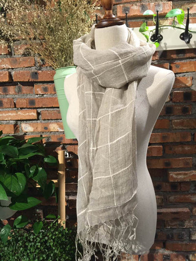 Bufanda Artística de Algodón y Lino para Mujer - Chal Largo Versátil Cuatro Estaciones - Image 34