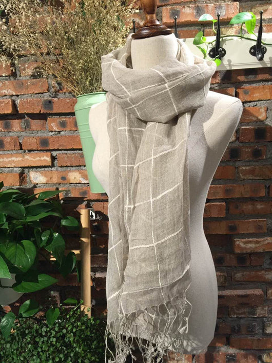 Bufanda Artística de Algodón y Lino para Mujer - Chal Largo Versátil Cuatro Estaciones - Image 34