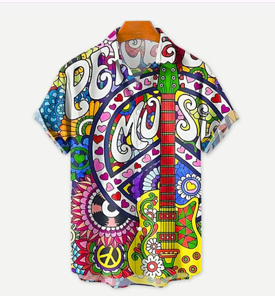 Camisa Hawaiana Estampada para Hombre - Estilo Vacacional Playa - Image 19