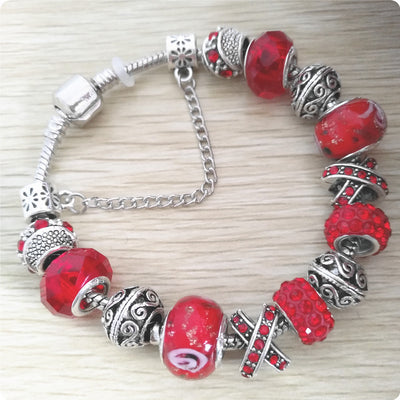Pulsera de Cristal Artesanal con Cuentas de Vidrio - Image 7