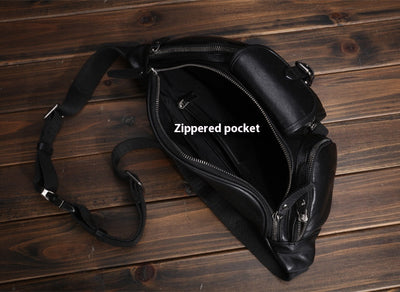 Mochila Bandolera de Cuero Premium para Viajes y Uso Diario - Image 9