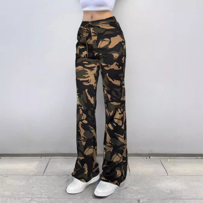 Pantalones Casuales con Abertura Lateral - Tendencia Street Wear para Mujer - Image 4