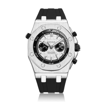 Reloj Deportivo para Hombre Automático Resistente al Agua con Correa de Silicona - Image 5