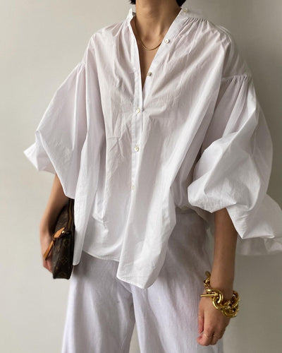 Blusa Retro Francesa con Mangas Farol - Estilo Temperamento - Image 3