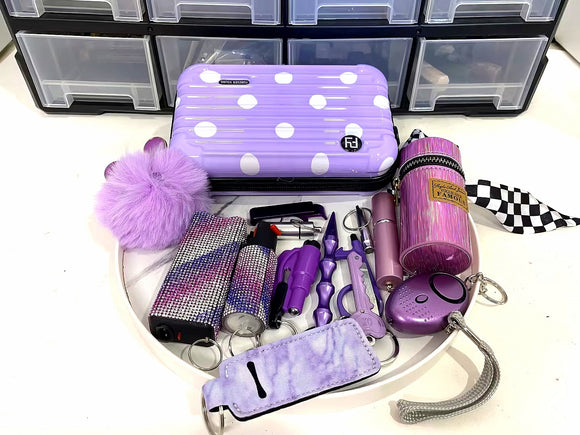 Set de 16 Llaveros Personalizados Púrpura