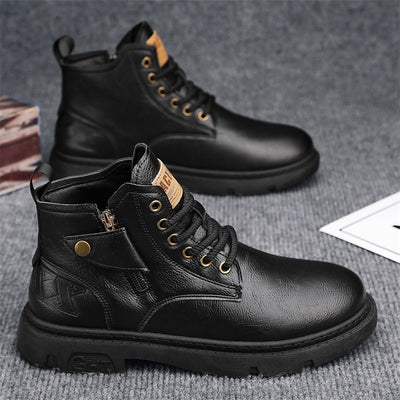 Botas Martin Altas Estilo Retro Británico para Hombre - Image 4